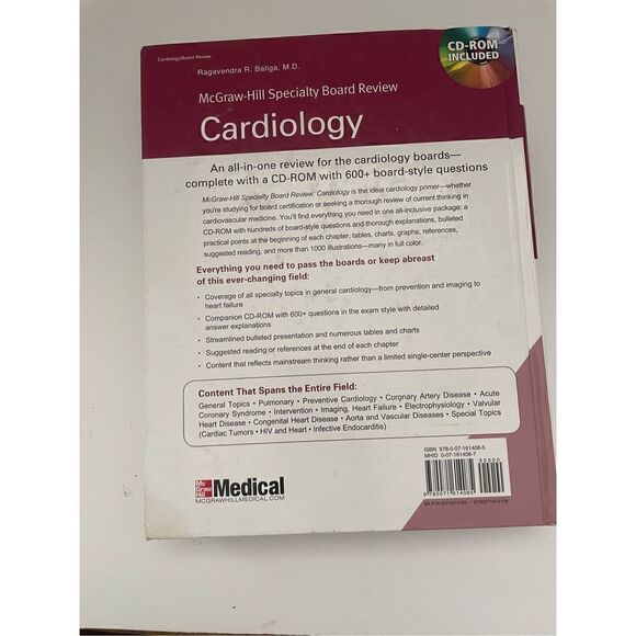 Specialty Board Review Cardiology by Ragavendra R. Baliga 2017 Edition - Picture 2 of 5
